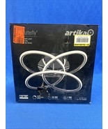 Artika - Swirl Butterfly 16 in. 1-Light Modern Chrome Integrated LED Flu... - $49.49