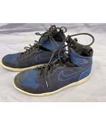 Nike Air Jordan 1 Ultra High Royal Blue Black Flyknit Size 10 Sneakers M... - $59.66