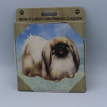 World&#39;s Most Absorbent Coaster - Dog - Pekingese - £6.14 GBP