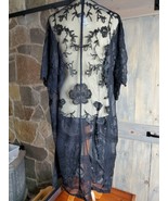 rue21 Rue 21 Nightgown Black Lace Open Front Gown Robe Size S - $27.35 CAD