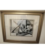 DMITRI BROE Abstract Painting Listed Irish Artist 12&quot; x 15&quot; Framed  - £296.47 GBP