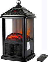 Freestanding Mini Small Indoor Electric Fireplace Lantern Space Heater Stove NEW - £62.49 GBP