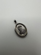 NEW OLD STOCK Sterling Silver Photo Locket Pendant 3.2cm - £10.92 GBP