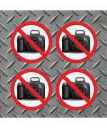 4 Pack NO PHOTOS No Pictures Decals  High Quality Indoor Outdoor Vinyl F... - €5,11 EUR