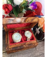 Red Velvet lined Thuya wooden Watch Box, Watch Case, Luxury Storage watc... - £69.98 GBP