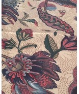 1/3 Yard Vintage Waverly Century Cotton Fabric Home Dec Jacobean 20920 - £9.64 GBP
