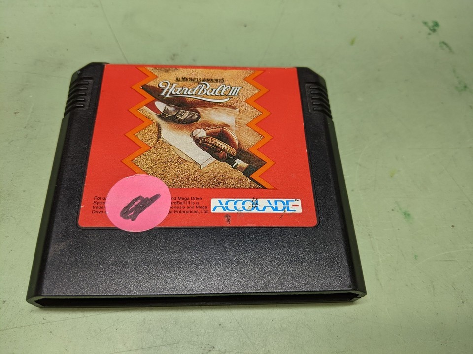 Al Michaels Announces Hardball III Sega Genesis Cartridge Only - $5.15
