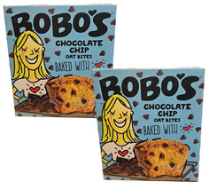 2 Packs Bobo&#39;s Chocolate Chip  Oat Bites 25/1.3 OZ - £31.34 GBP