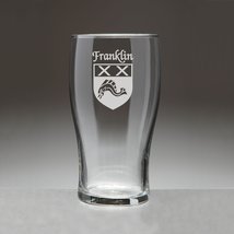 Franklin Irish Coat of Arms Tavern Glasses - Set of 4 (Sand Etched) - £54.35 GBP