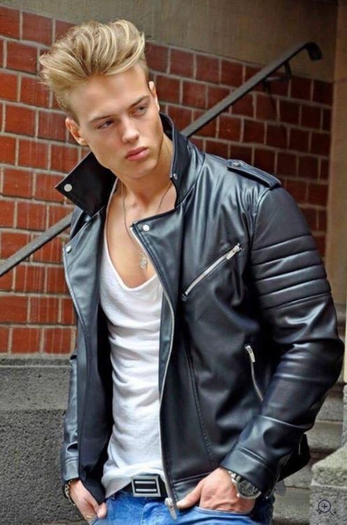 New Handmade Stylish Leather Jacket, Genuine Motorcycle Leather Jacket 2019
