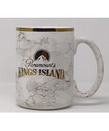 Paramount&#39;s Kings Island Theme Park Coffee Mug Cup Vintage Marbled Vinta... - $21.89