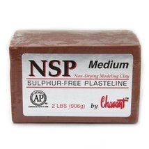 Chavant NSP Medium 2 Lb Brick - Brown - £21.46 GBP