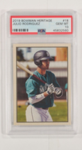 2019 Bowman Heritage Julio Rodriguez PSA 10 Gem Mt #18 - £188.98 GBP