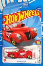 Hot Wheels 2022 HW Drag Strip Series #181 &#39;40 Ford Pickup Red w/ 5SPs - £1.97 GBP