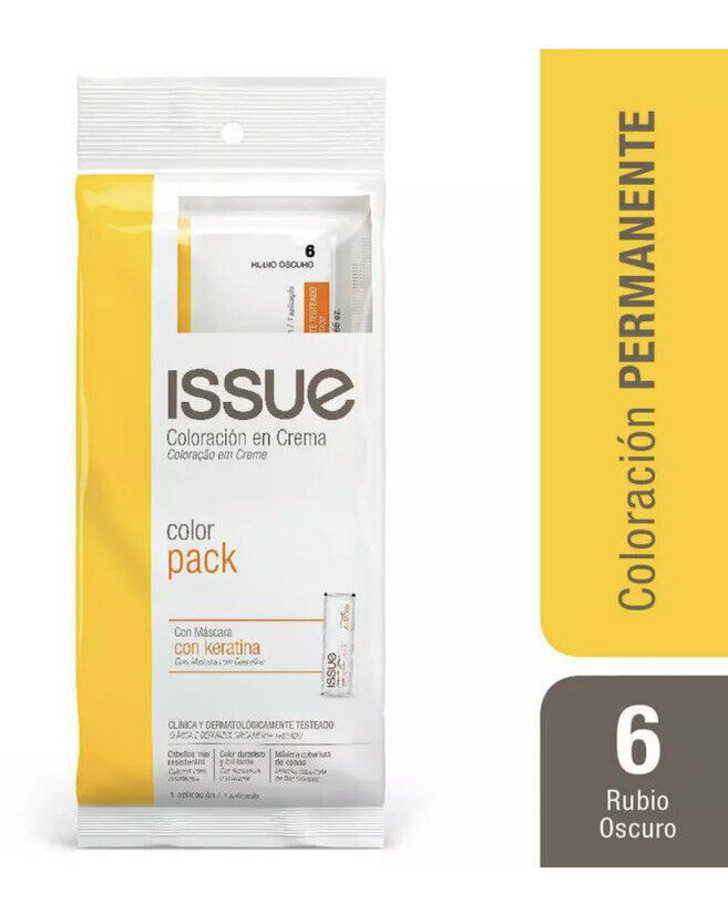 2 pairs  Hair Coloring Pack + Mask With Keratin No. 6 issue coloration