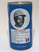 1977 Lou Brock St. Louis Cardinals RC Royal Crown Cola Can MLB All-Star ... - £6.21 GBP
