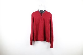 Vintage Woolrich Womens Large Distressed Wool Knit Half Zip Pullover Swe... - $552.69 MXN