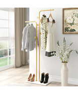 DR.IRON Double-pole Coat Racks Freestanding, Metal Gold Clothing Rack wi... - $5,110.12 MXN