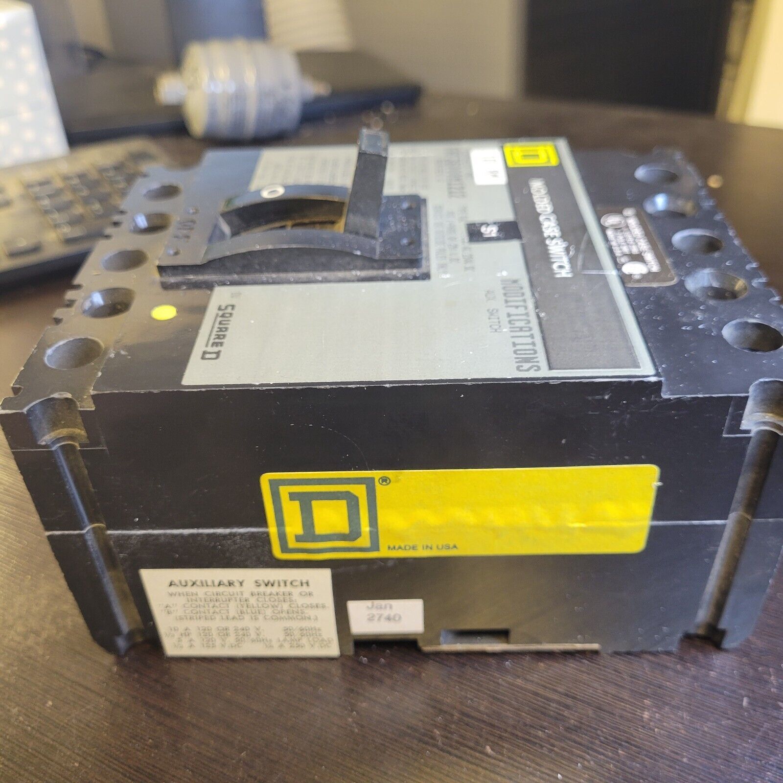 Square D FAF36000M1212 100A 1P 600V Molded Case Switch  239G 3 POLE REMA... - $276.21