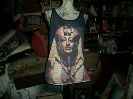 L.A.T.H.C. La Tree House Club Smooth Black Onyx King Tut Egyptian Tank Top Size - $34.65