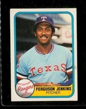 Vintage 1981 Fleer Baseball Trading Card #622 Ferguson Jenkins Texas Rangers - £7.77 GBP