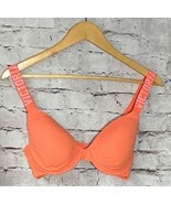 Victoria&#39;s Secret  Bra  34D Orange Underwire Lightly Padded - $9.47