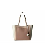 NEW MICHAEL KORS PINK WHITE LEATHER HAND BAG TOTE $298 - £169.90 GBP