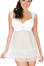 New Women&#39;s Elegant Ivory White Lingerie Dress Nwt Parfait Free Shipping - £14.95 GBP