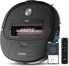 Eureka Groove Robot Vacuum Cleaner, Wi-Fi Connected, App, Alexa &amp; Remote, Black - £73.35 GBP