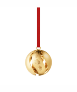 2023 Georg Jensen Christmas Holiday Ornament Gold 18 Kt Ball - New - $47.36 CAD