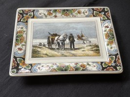 antique dutch delft walraven small  wallplate beachcomber. Marked Back - £68.85 GBP