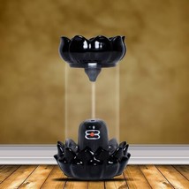Adiyogi Shivling Glass Fountain Backflow Smoke Fountain Incense Holder 20 cones - £28.15 GBP
