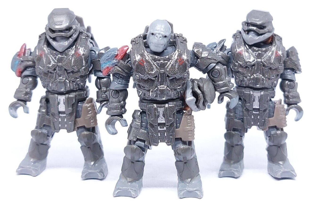 Mega Bloks Construx HALO DEFENSE POINT SHOWDOWN Brute Figure NEW Lot 3 - $18.81