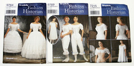 Misses&#39; Civil War Era Undergarments Lot Of 3 Simplicity Sewing Patterns Uncut - £19.81 GBP