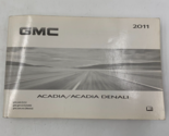 2011 GMC Acadia Acadia Denali Owners Manual Handbook OEM L01B36023 - $19.79
