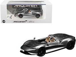 McLaren Elva Convertible Dark Gray Metallic with Extra Wheels 1/64 Diecast Model - £35.91 GBP