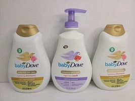 Baby Dove Sensitive Skin Care Nighttime Wash Calming Moisture 13 fl. 2 Shampoos  - £21.78 GBP
