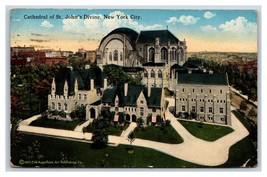Cathedral of St John The Divine New York NY NYC DB  Postcard H26 - £1.54 GBP