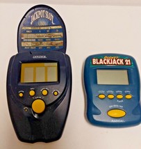 Radica Pocket Games Jackpot Slot And Blackjack 21 Vintage 1997 Electronic Games - $14.01
