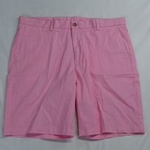 vineyard vines 34 x 9&quot; Pink Stretch Breaker Chino Shorts - £19.74 GBP