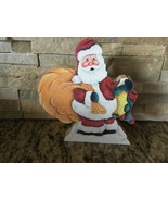 Christmas Santa Wood Cut out Farm House - $10.75 CAD