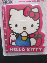 Hello Kitty 40th Anniversary Diecut 6&quot; x 5&quot; Diary 60 Sheets W/ Gel Pen New! - £6.22 GBP
