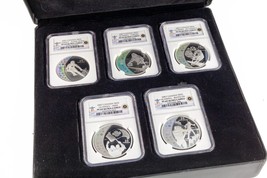 2007 Canada S$25 Vancouver Olympics Set of 5 Silver Coins Series I NGC PF69 - $494.99