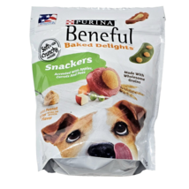 Purina Beneful Baked Delights Snackers Dog Treats Peanut Butter Apple Ca... - £19.65 GBP