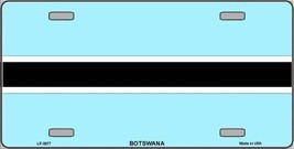 Botswana Flag Metal Novelty License Plate - $18.95
