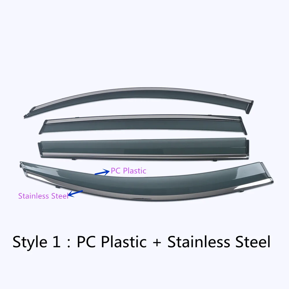 Car Sticker Plastic Window Gl Wind  Rain/ Guard Vent For Mercedes Benz GL X164 2 - $291.32