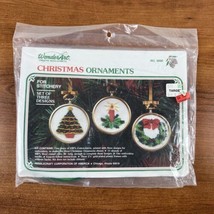 Wonder Art Creative Needlecrafts #5890 Christmas Ornaments Tree Candle Wreath - £6.22 GBP