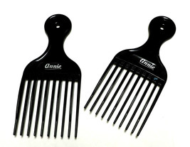 NEW – 2 Pk (TW0) Quality Black Afro Curly Hair Pick Mini Comb Salon Prof... - £5.04 GBP