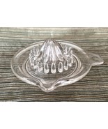 Vintage Juice Reamer Clear Glass Citrus Tab Handle Pour Spout Japan - $169.16 MXN
