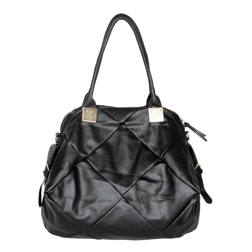 [Girl Friend] Stylish Black Double Handle Bag Handbag